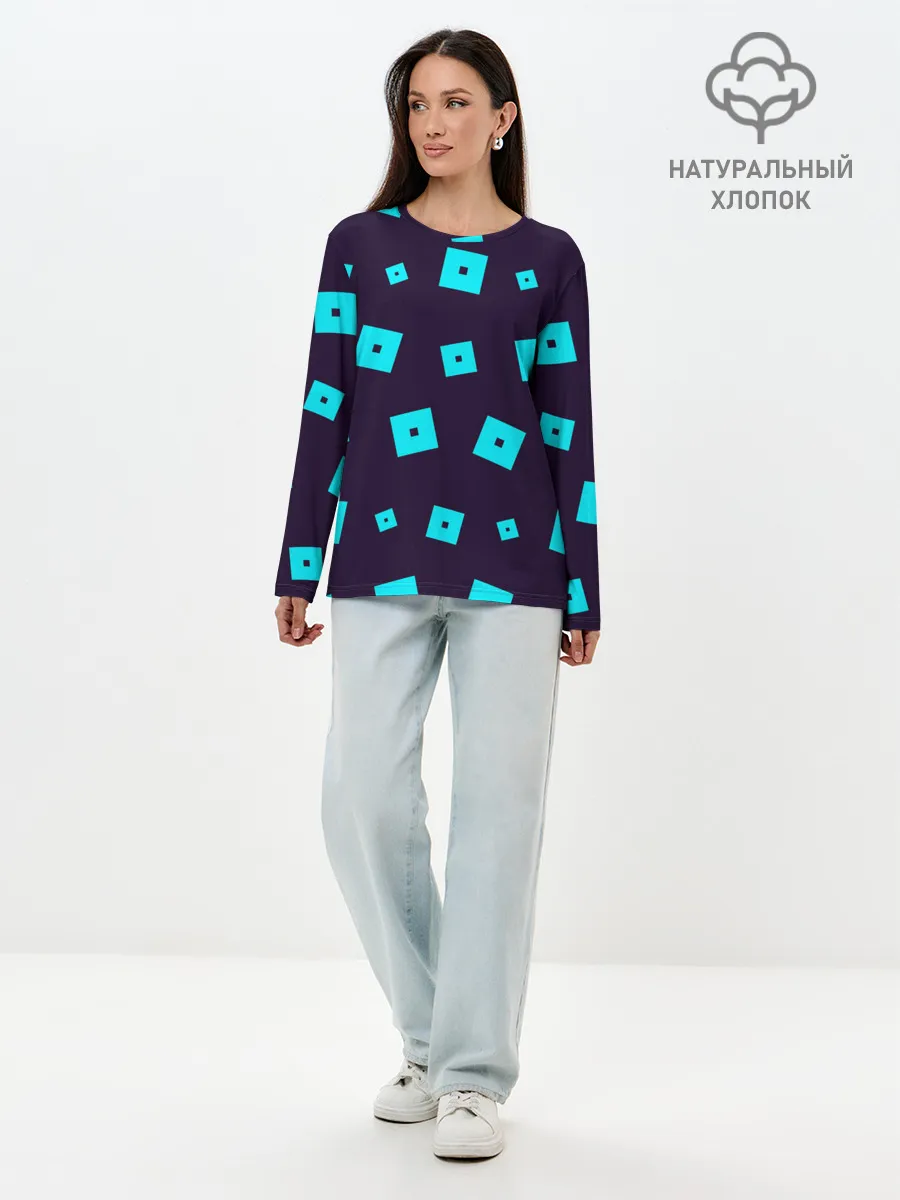 Лонгслив женский. Хлопок / ROBLOX / РОБЛОКС