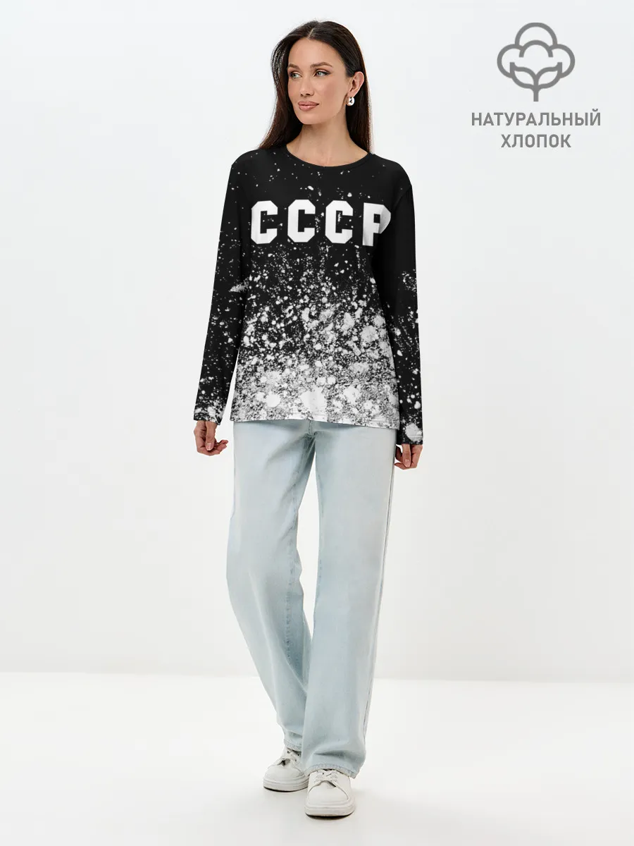 Лонгслив женский. Хлопок / СССР / USSR