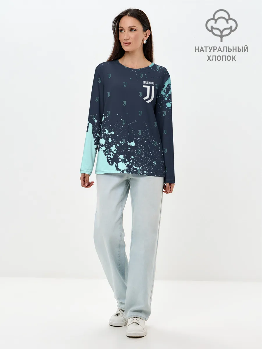 Лонгслив женский. Хлопок / JUVENTUS / ЮВЕНТУС