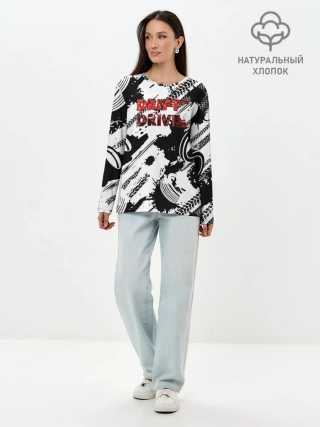 Лонгслив женский. Хлопок / Drift