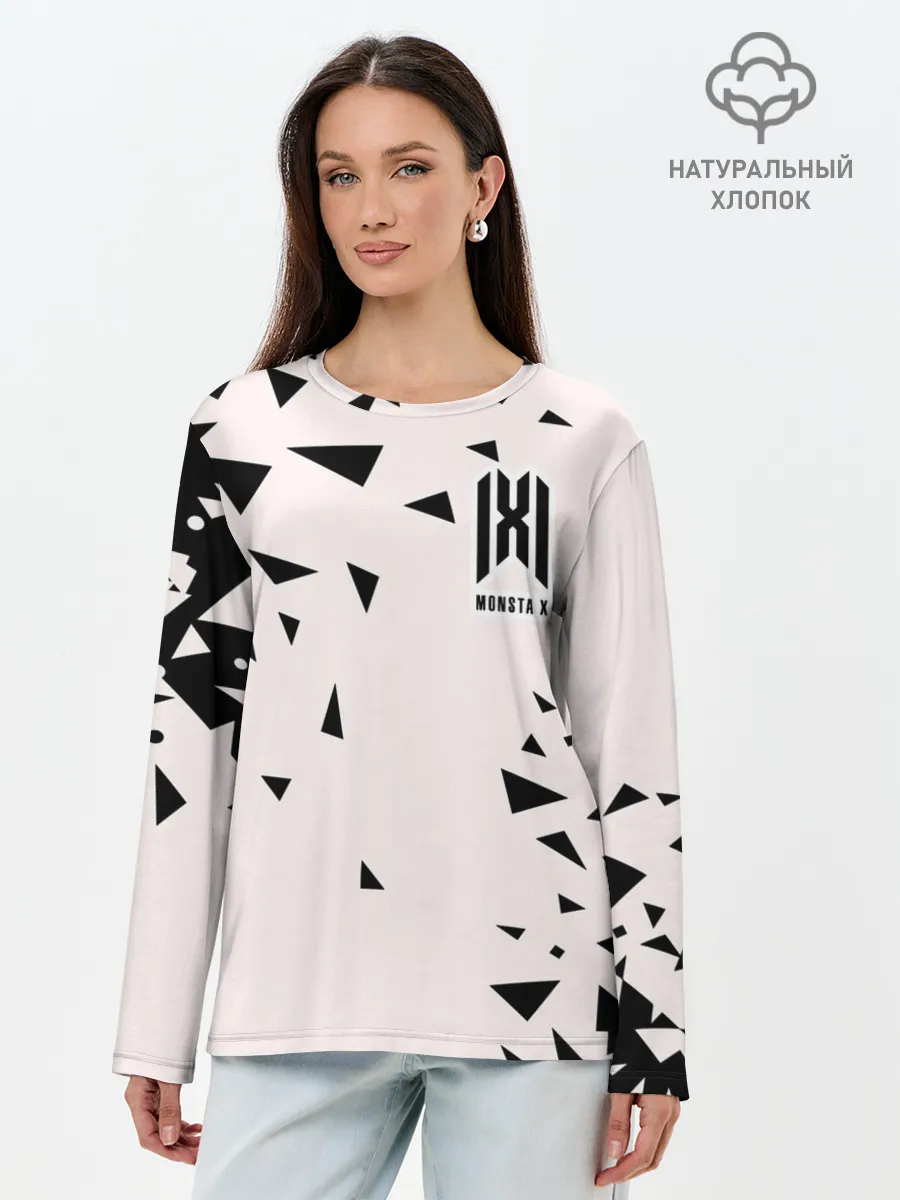Лонгслив женский. Хлопок / Monsta X