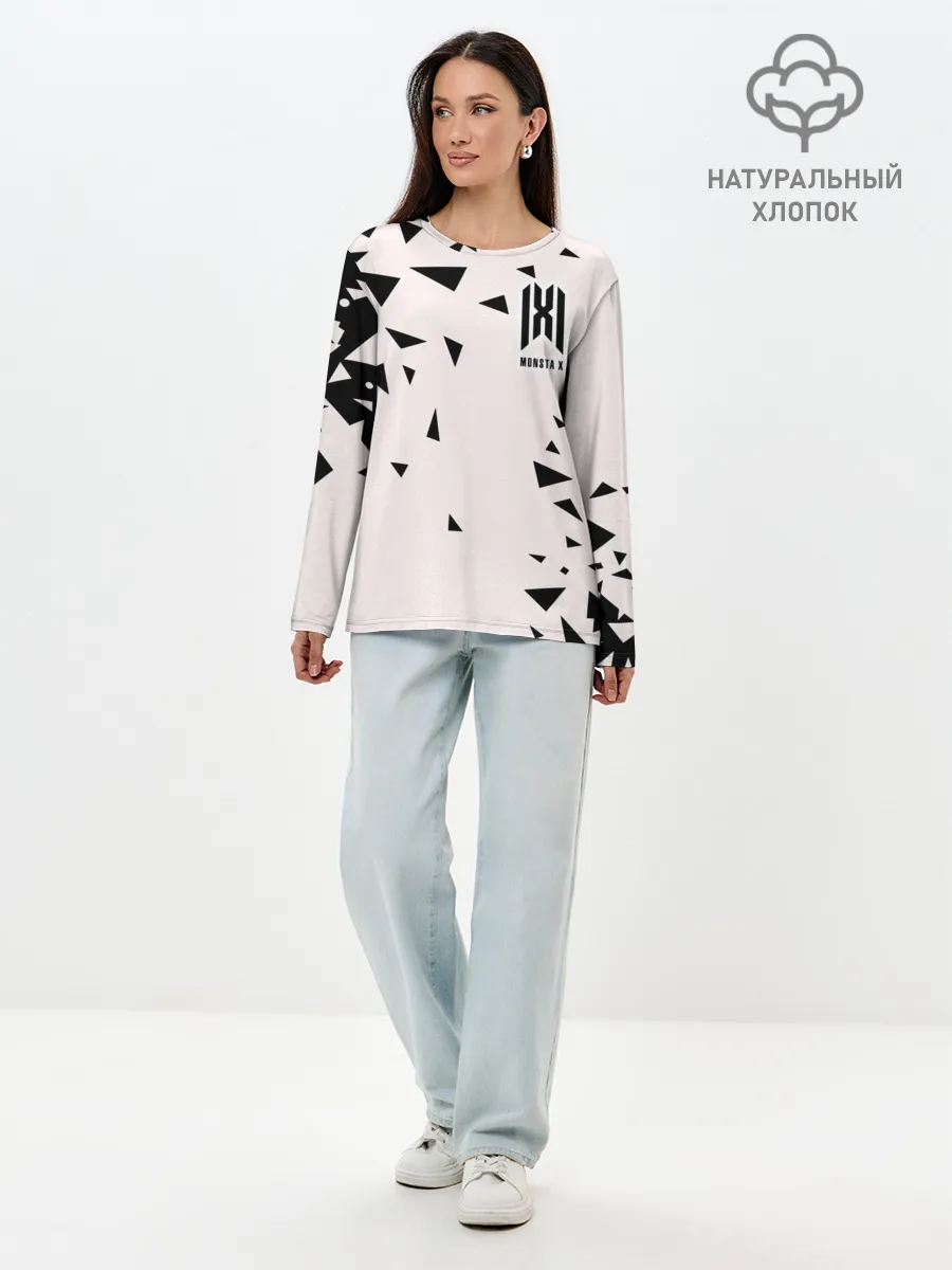 Лонгслив женский. Хлопок / Monsta X
