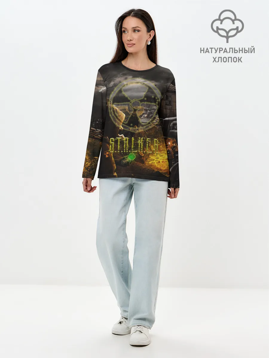 Лонгслив женский. Хлопок / Stalker 2
