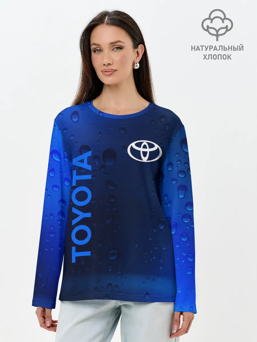 Лонгслив женский. Хлопок / TOYOTA / ТОЙОТА