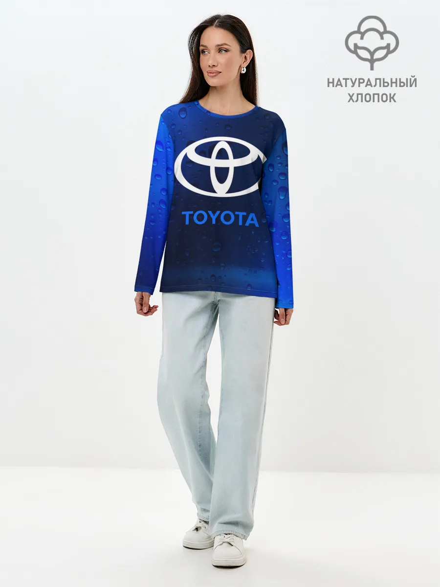 Лонгслив женский. Хлопок / TOYOTA / ТОЙОТА