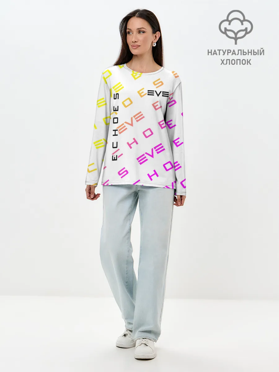 Лонгслив женский. Хлопок / EVE ECHOES / ИВ ЭХО