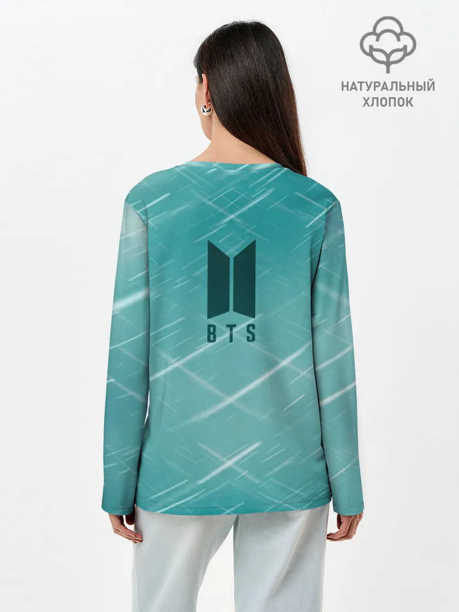 Лонгслив женский. Хлопок / BTS
