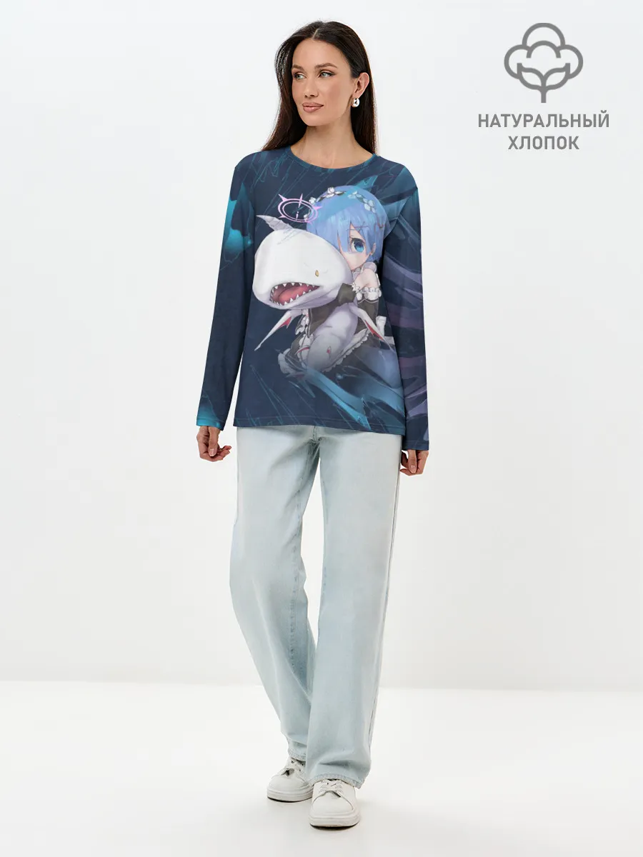 Лонгслив женский. Хлопок / Re: Zero. Жизнь с нуля