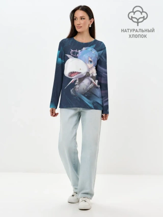 Лонгслив женский. Хлопок / Re: Zero. Жизнь с нуля