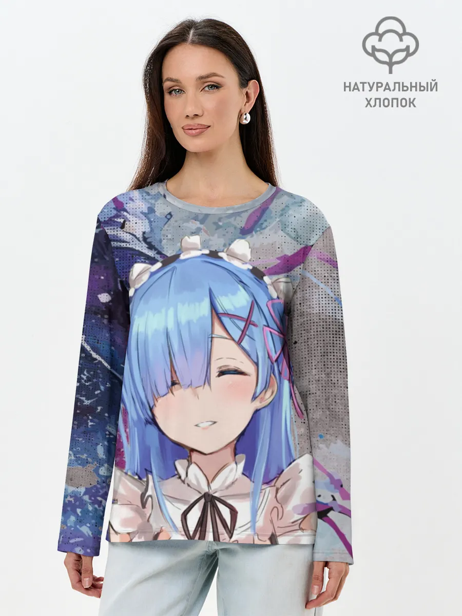 Лонгслив женский. Хлопок / Re: Zero. Жизнь с нуля