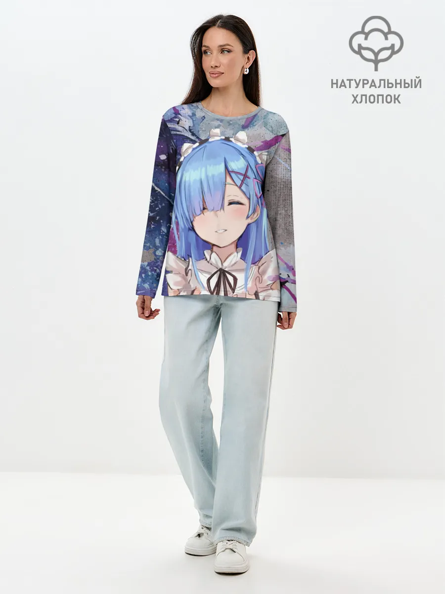 Лонгслив женский. Хлопок / Re: Zero. Жизнь с нуля