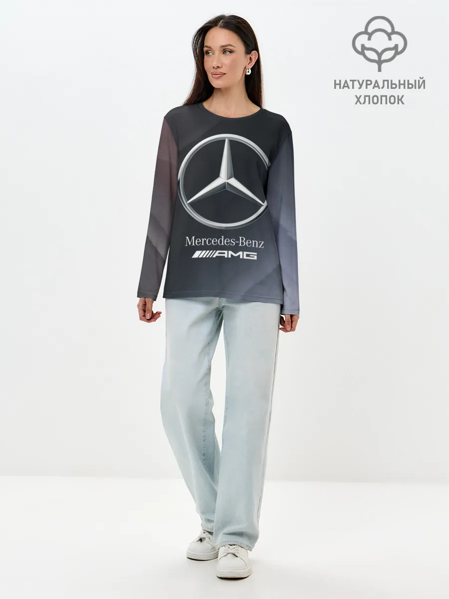 Лонгслив женский. Хлопок / MERCEDES / МЕРСЕДЕС