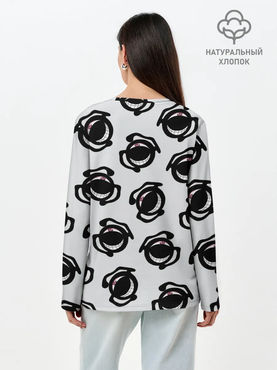 Лонгслив женский. Хлопок / Гомункулы