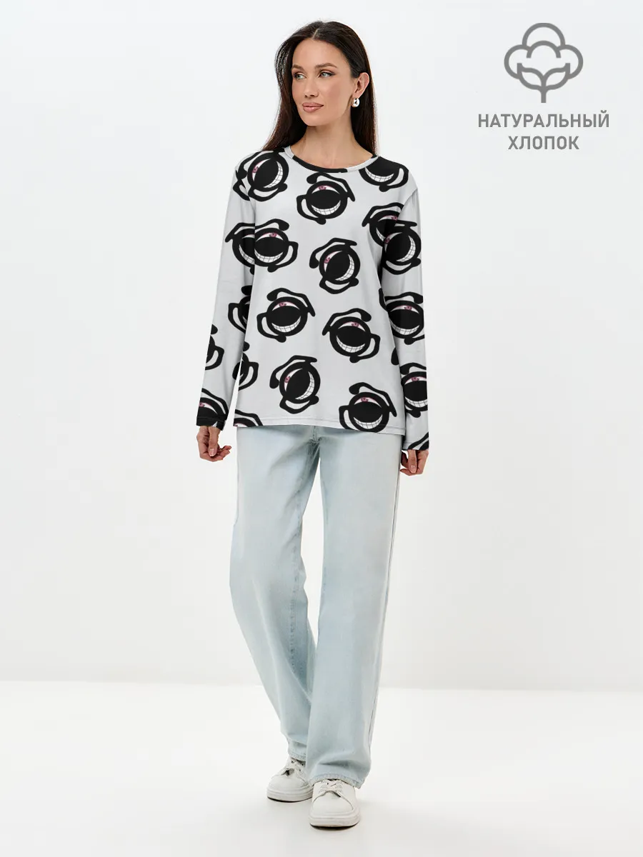 Лонгслив женский. Хлопок / Гомункулы