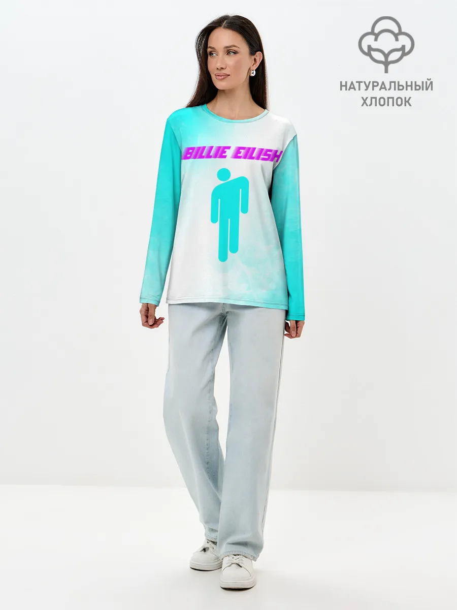 Лонгслив женский. Хлопок / BILLIE EILISH / БИЛЛИ АЙЛИШ