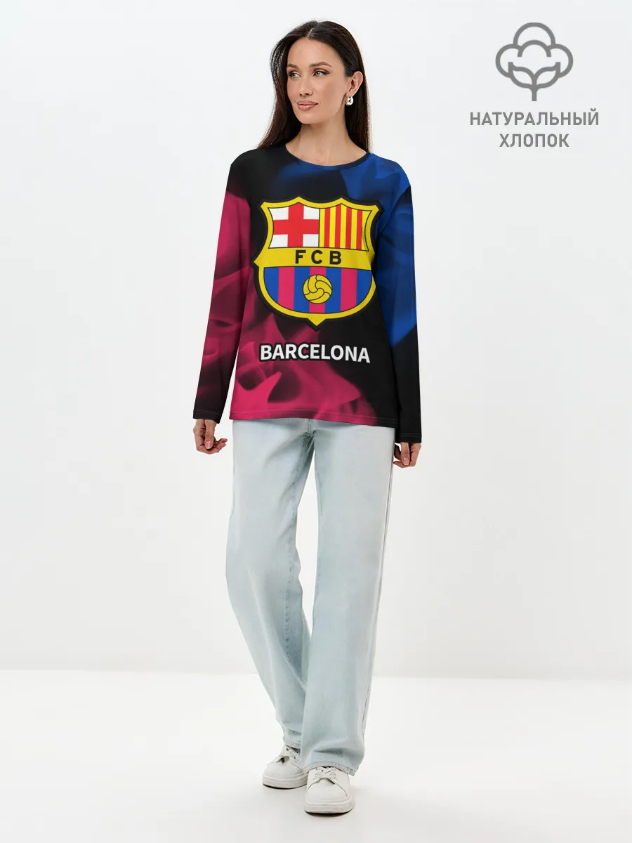 Лонгслив женский. Хлопок / BARCELONA / БАРСЕЛОНА
