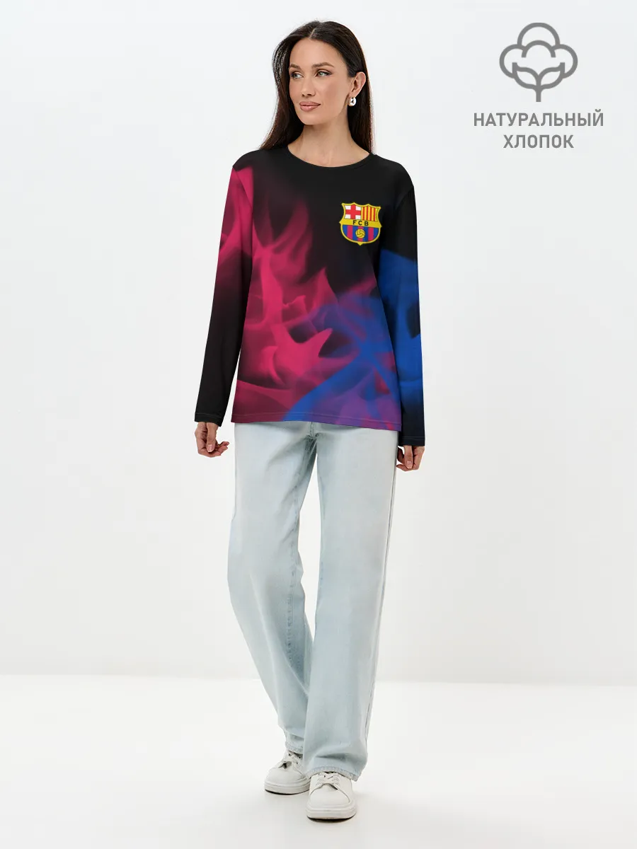 Лонгслив женский. Хлопок / BARCELONA / БАРСЕЛОНА