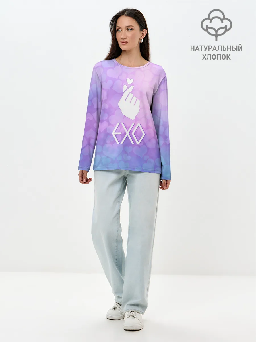 Лонгслив женский. Хлопок / EXO