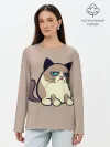 Лонгслив женский. Хлопок / Великий Grumpy Cat