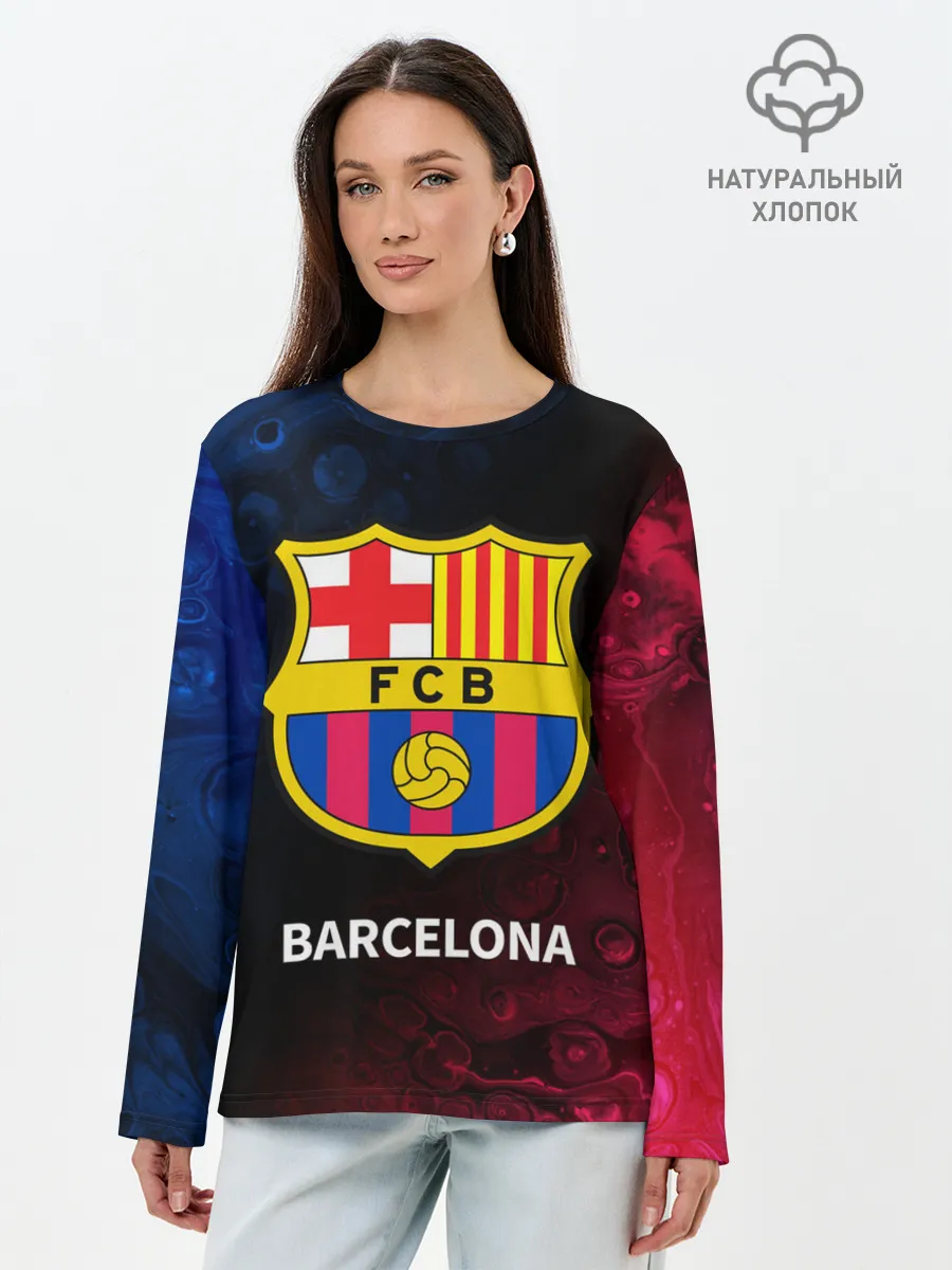 Лонгслив женский. Хлопок / BARCELONA / БАРСЕЛОНА