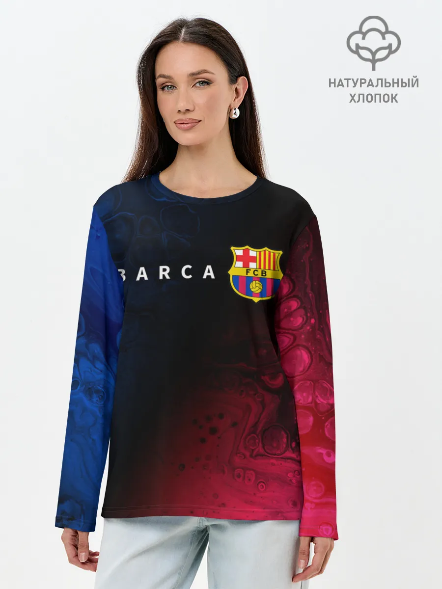 Лонгслив женский. Хлопок / BARCELONA / БАРСЕЛОНА