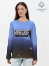 Лонгслив женский. Хлопок / minecraft