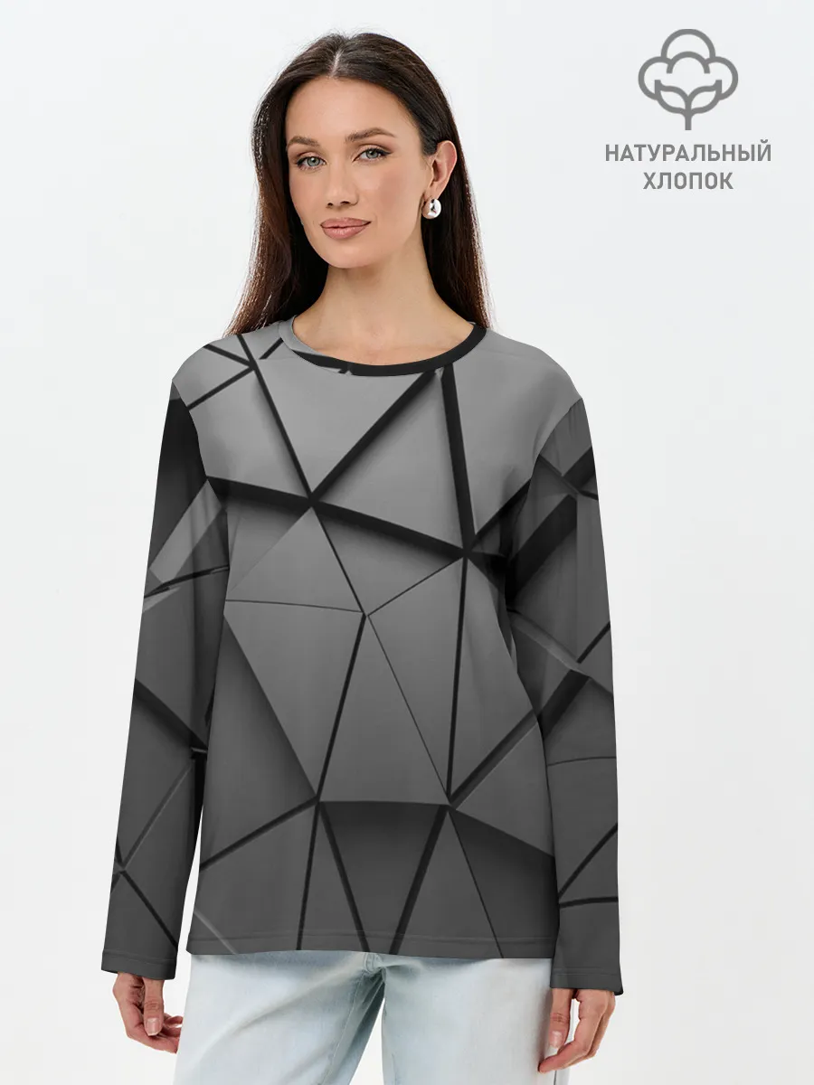Лонгслив женский. Хлопок / ABSTRACTION STYLE