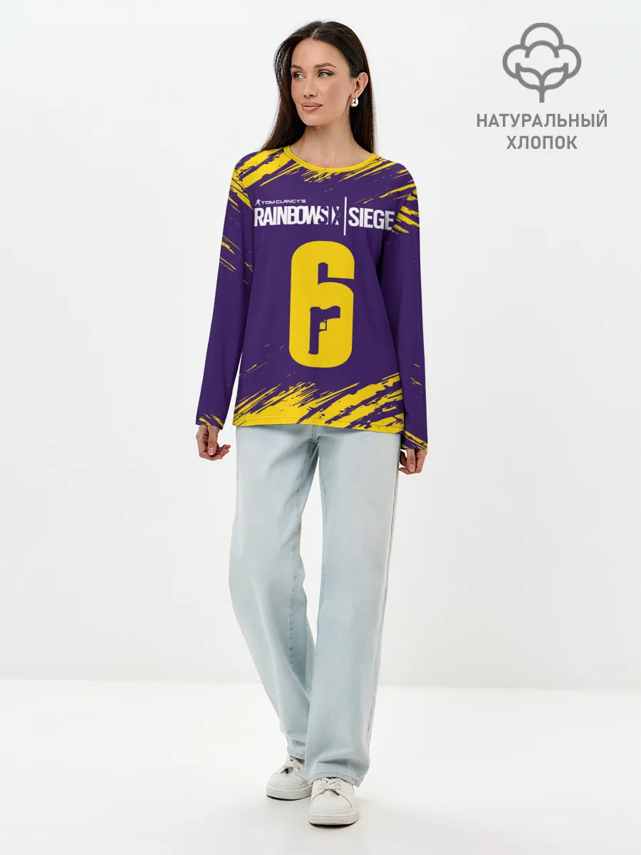 Лонгслив женский. Хлопок / RAINBOW SIX SIEGE / РАДУГА 6