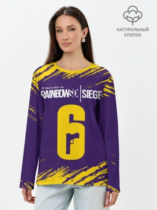 Лонгслив женский. Хлопок / RAINBOW SIX SIEGE / РАДУГА 6