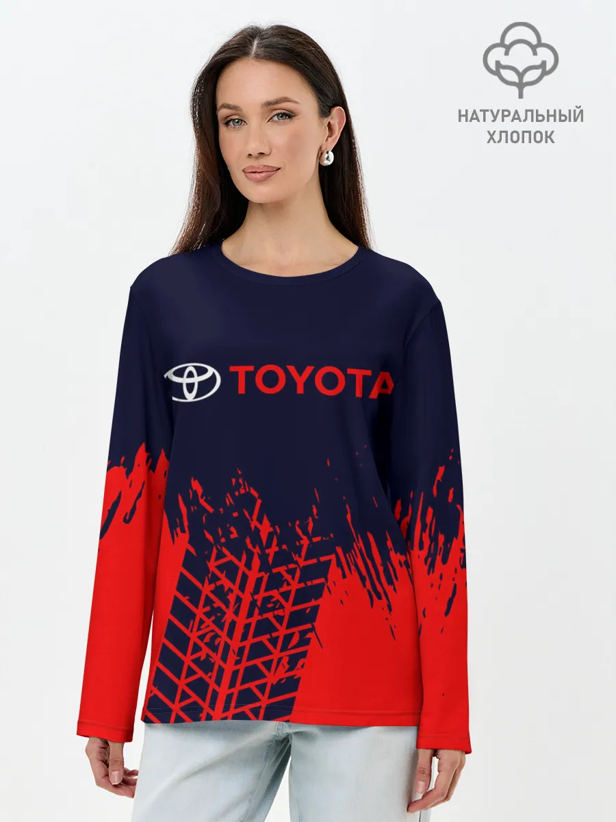 Лонгслив женский. Хлопок / TOYOTA / ТОЙОТА
