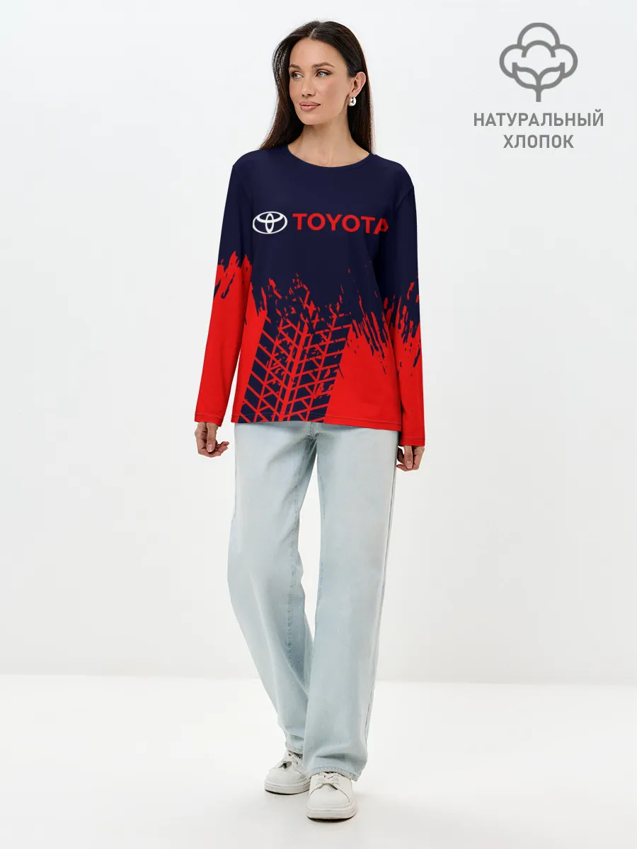 Лонгслив женский. Хлопок / TOYOTA / ТОЙОТА