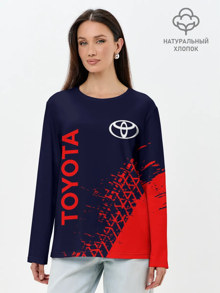 Лонгслив женский. Хлопок / TOYOTA / ТОЙОТА