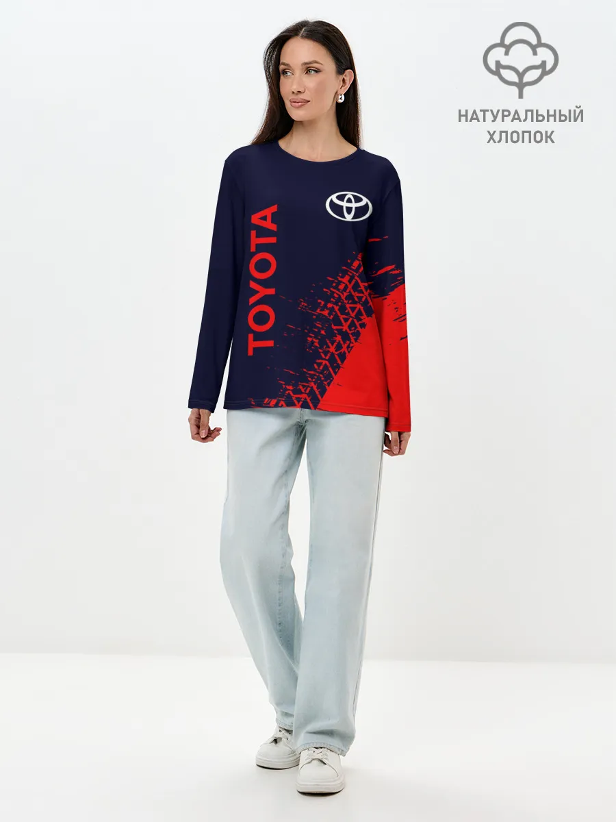 Лонгслив женский. Хлопок / TOYOTA / ТОЙОТА