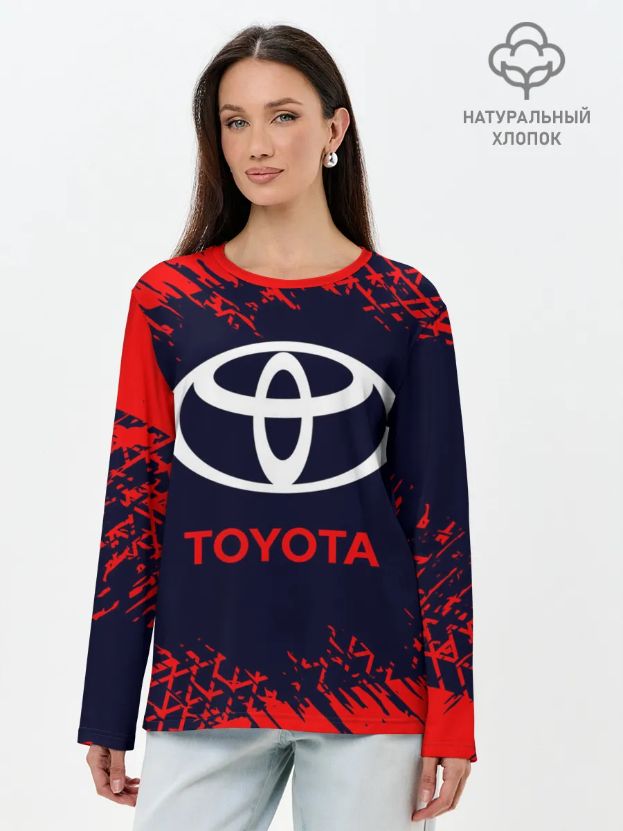 Лонгслив женский. Хлопок / TOYOTA / ТОЙОТА