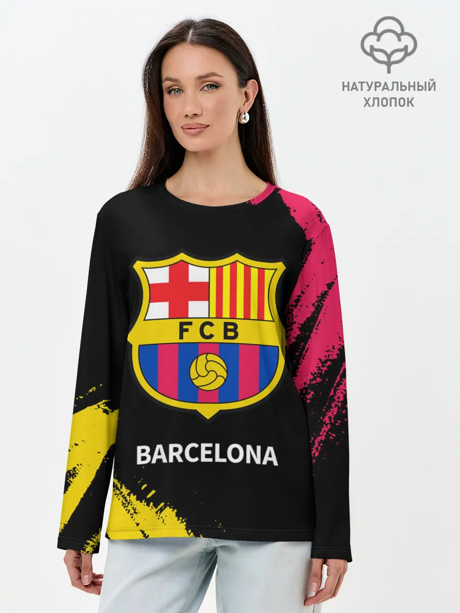 Лонгслив женский. Хлопок / BARCELONA / БАРСЕЛОНА