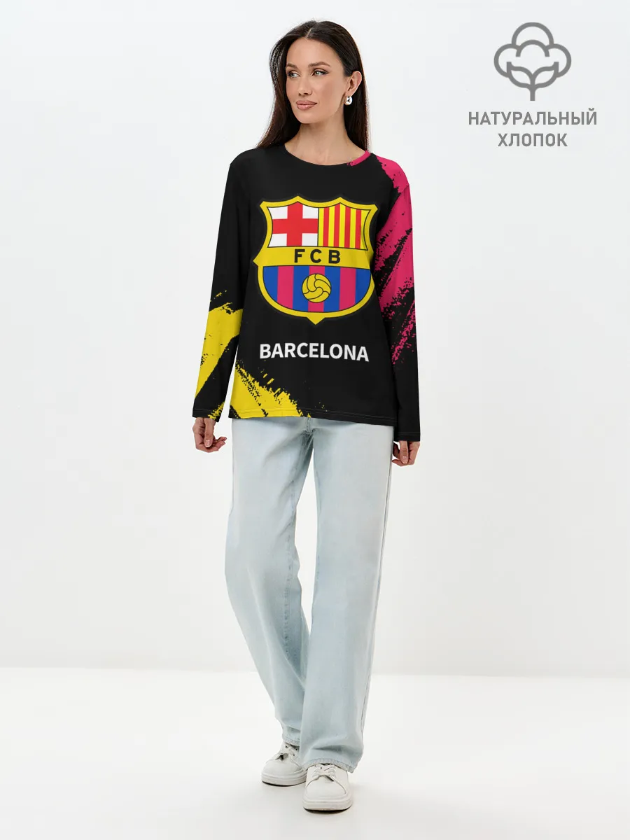 Лонгслив женский. Хлопок / BARCELONA / БАРСЕЛОНА