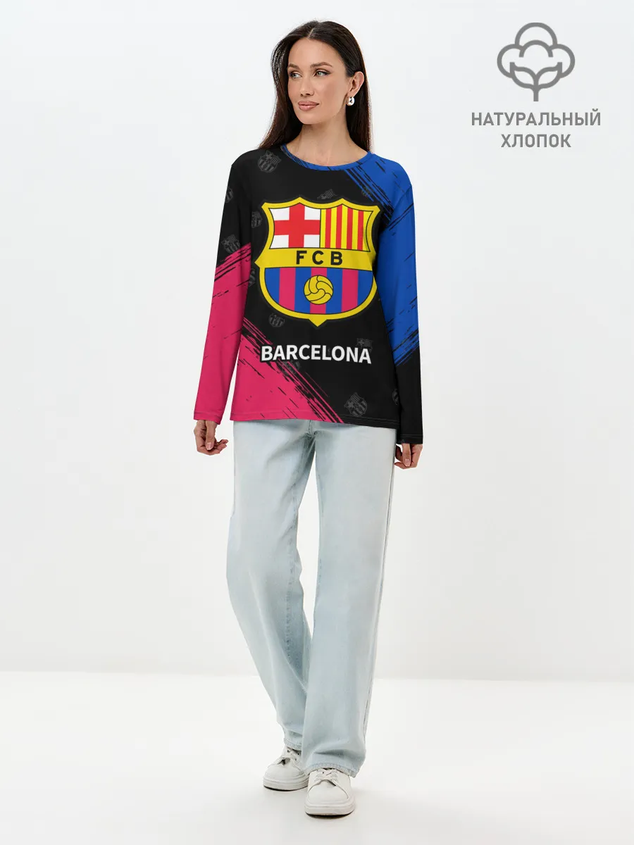 Лонгслив женский. Хлопок / BARCELONA / БАРСЕЛОНА