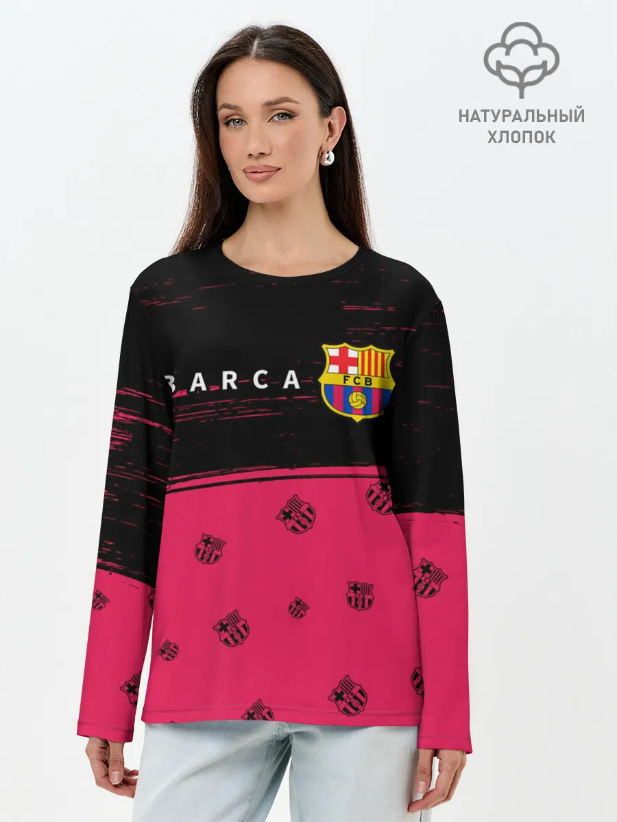 Лонгслив женский. Хлопок / BARCELONA / БАРСЕЛОНА