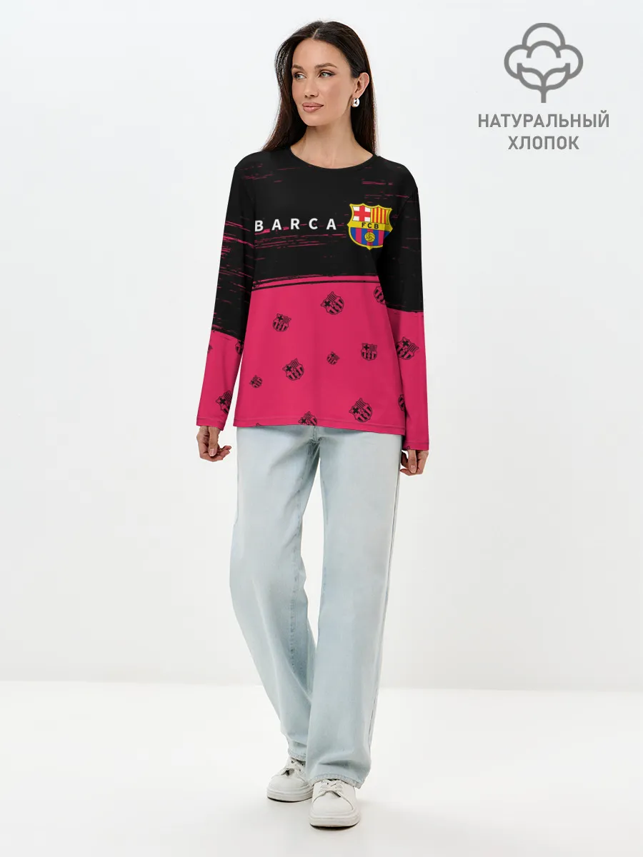 Лонгслив женский. Хлопок / BARCELONA / БАРСЕЛОНА