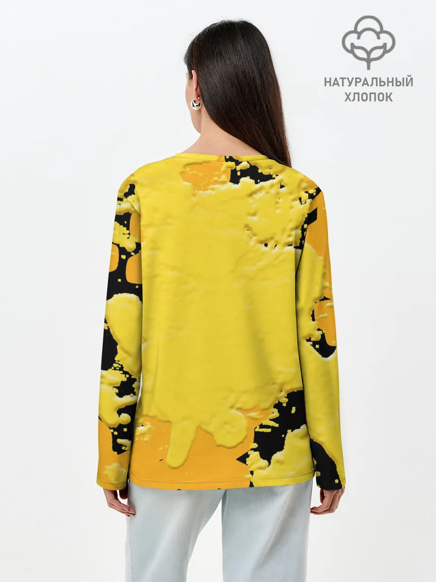 Лонгслив женский. Хлопок / Пчела