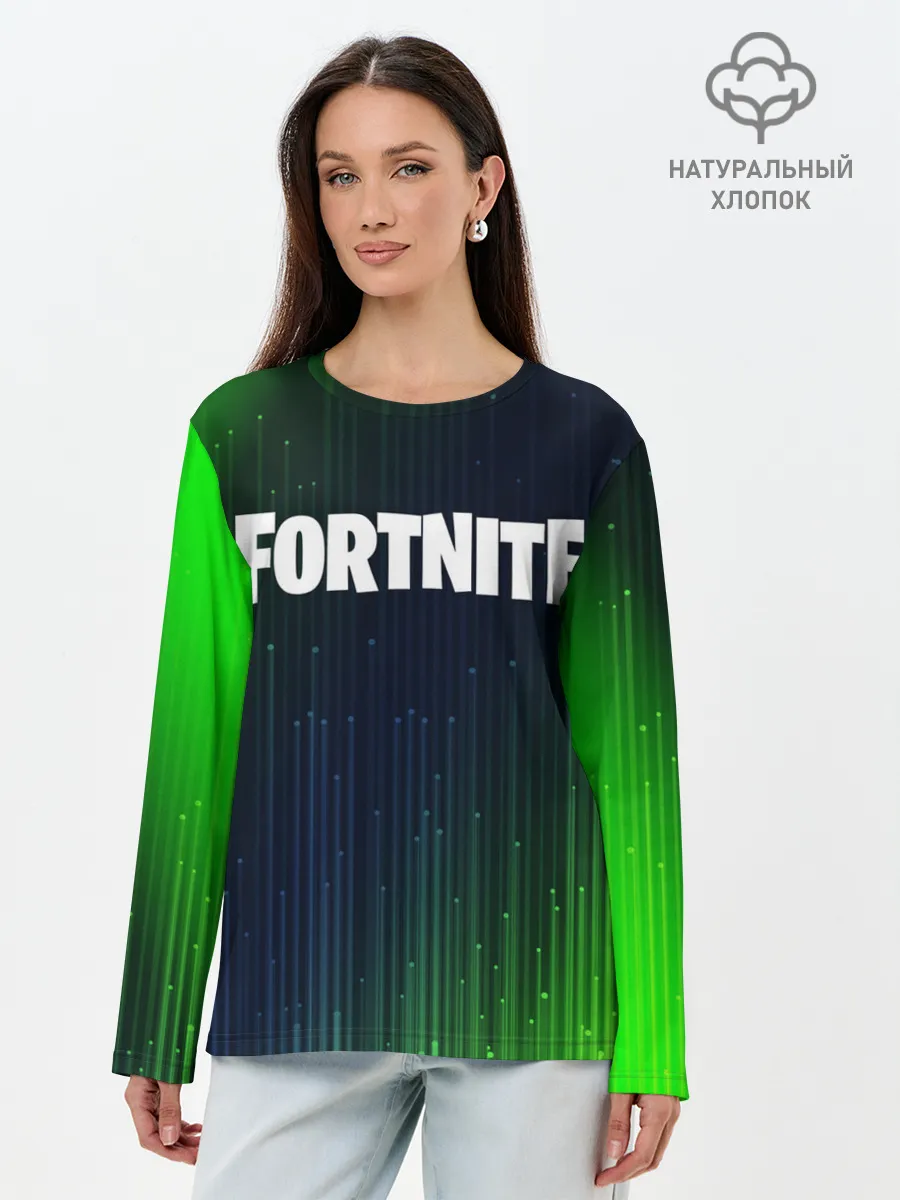 Лонгслив женский. Хлопок / FORTNITE / ФОРТНАЙТ