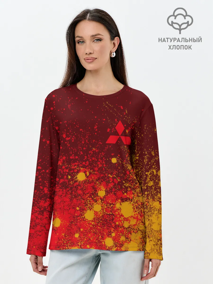 Лонгслив женский. Хлопок / MITSUBISHI / МИТСУБИСИ
