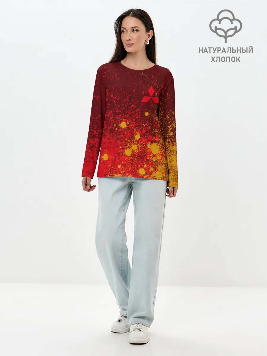 Лонгслив женский. Хлопок / MITSUBISHI / МИТСУБИСИ