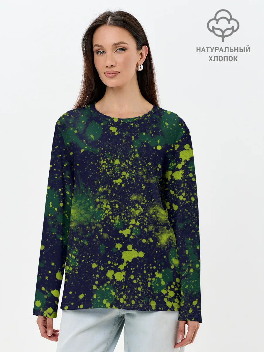Лонгслив женский. Хлопок / Camouflage