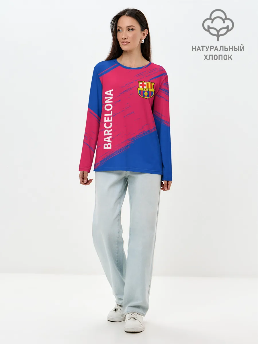 Лонгслив женский. Хлопок / BARCELONA / БАРСЕЛОНА