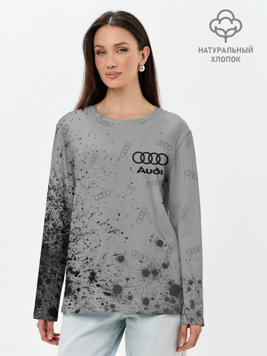 Лонгслив женский. Хлопок / AUDI / АУДИ