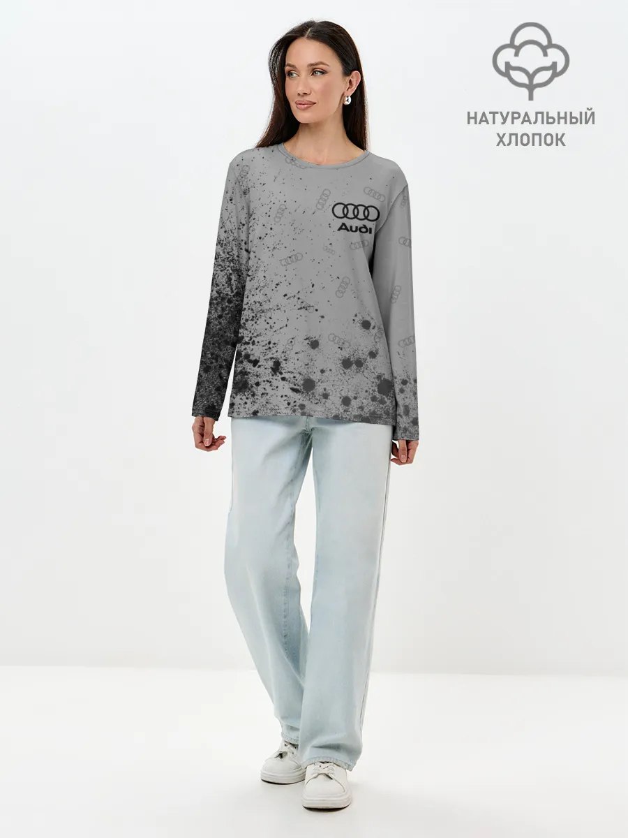 Лонгслив женский. Хлопок / AUDI / АУДИ