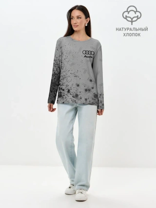 Лонгслив женский. Хлопок / AUDI / АУДИ