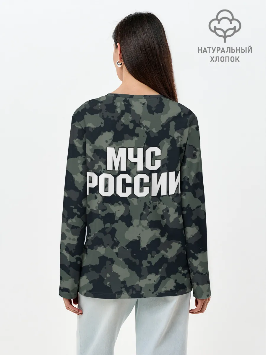 Лонгслив женский. Хлопок / МЧС России