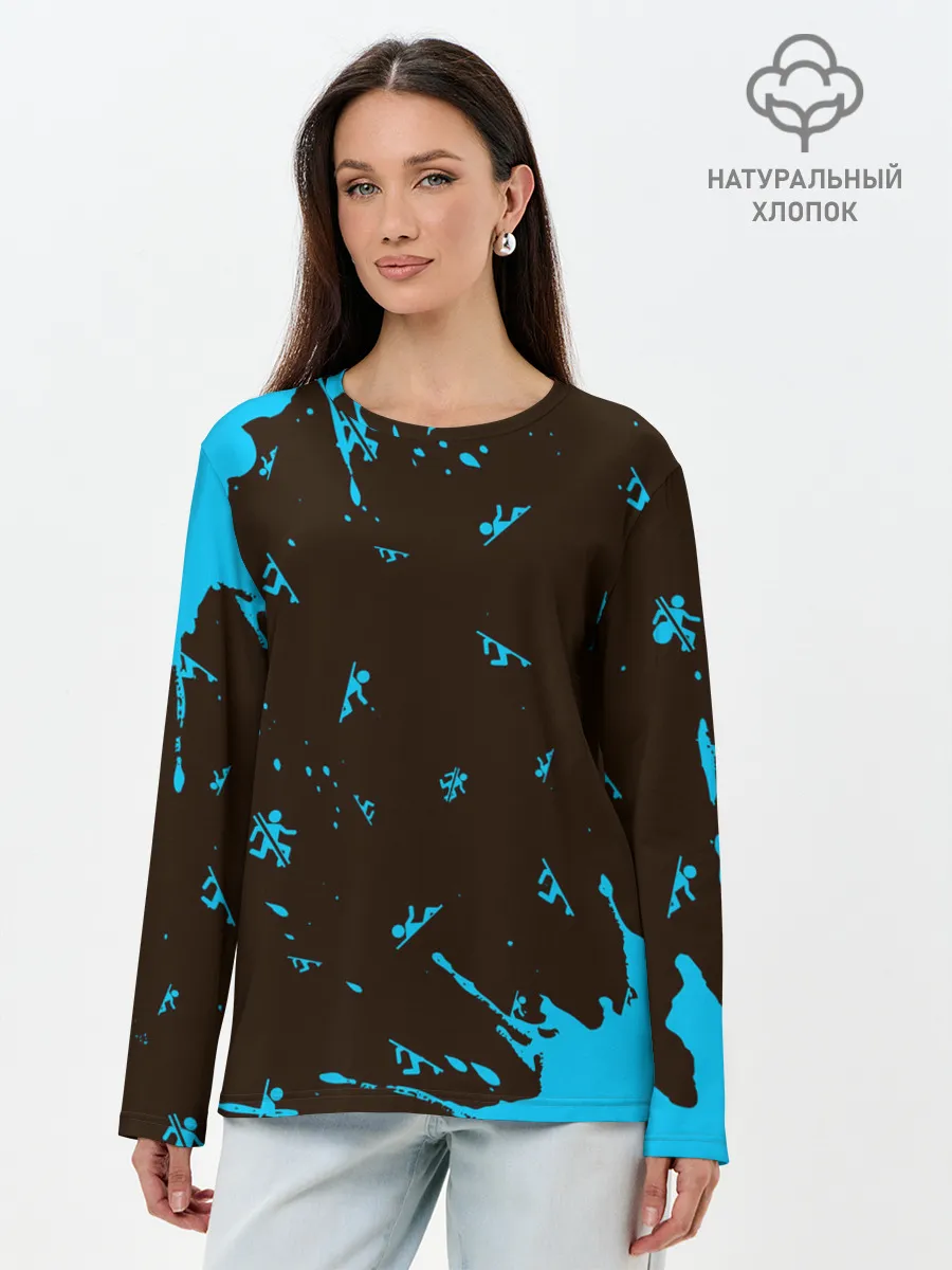 Лонгслив женский. Хлопок / PORTAL / ПОРТАЛ